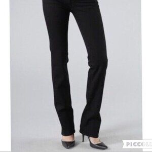 JBrand J Brand Cigarette Leg 944 Jett Black Mid Rise Jeans Women's Size 27